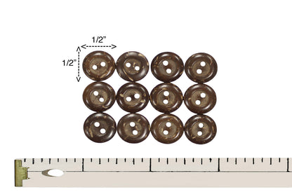 1/2" Button - 12 Pieces