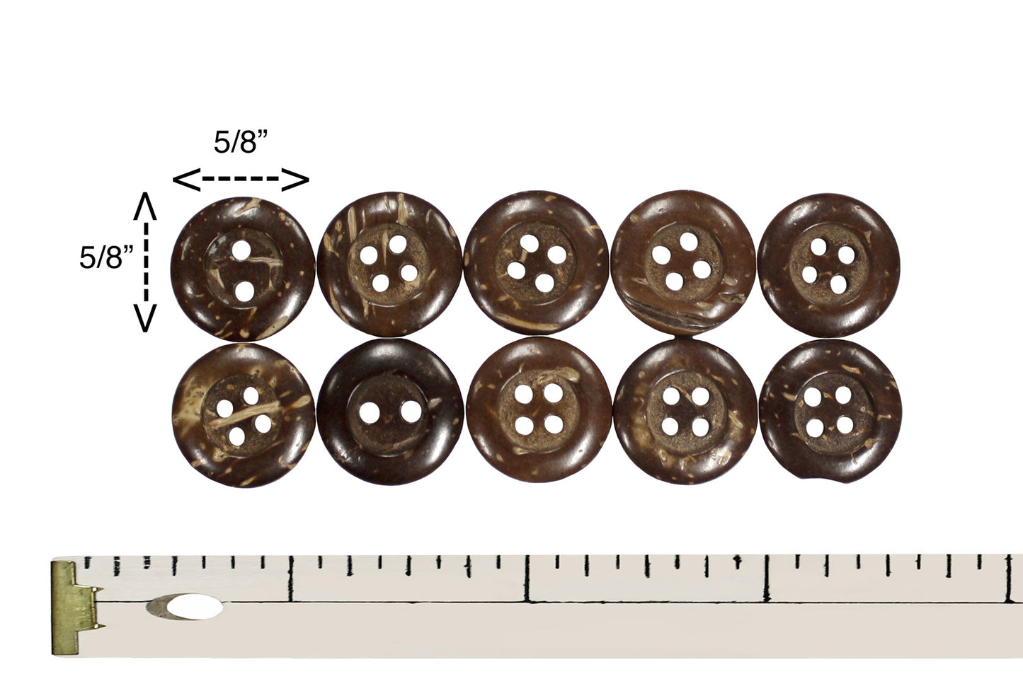 5/8" Button - 10 Pieces