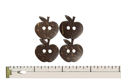 7/8" Apple Button - 4 Pieces