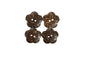 7/8" Flower Button - 4 Pieces