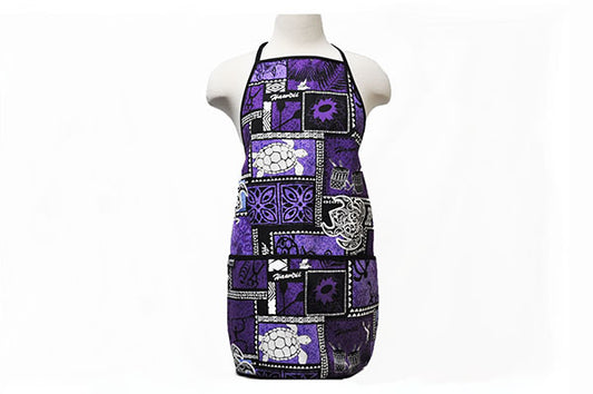 Adult Apron - Honu Box Purple