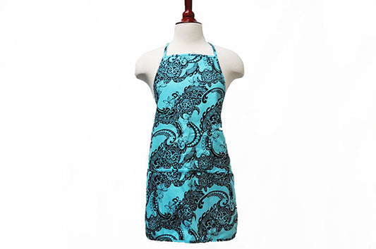 Adult Apron - Tribal Tattoo Blue
