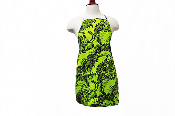 Adult Apron - Tribal Tattoo Lime