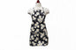 Adult Apron - Modern Plumeria Black