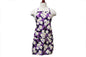 Adult Apron - Modern Plumeria Purple