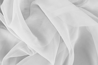Poly Chiffon White