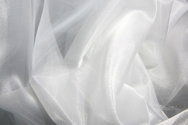 Crystal Organza White