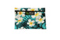 Cosmetic Pouch Small -  Modern Plumeria Blue
