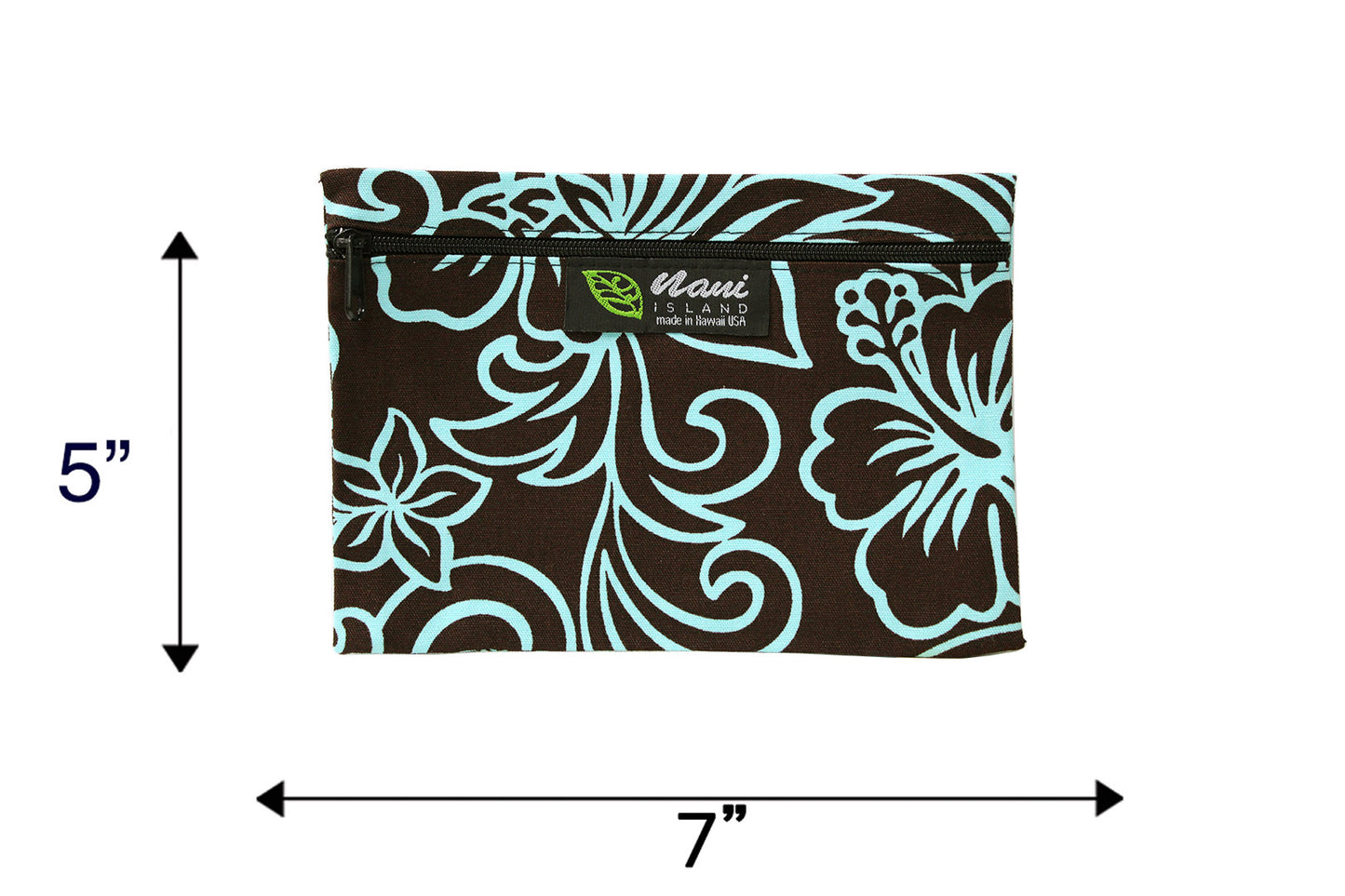 Cosmetic Pouch Small -  Pineapple Line Brown/Mint
