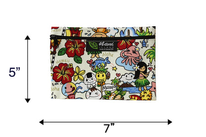 Cosmetic Pouch Small -  Island Fun Cream