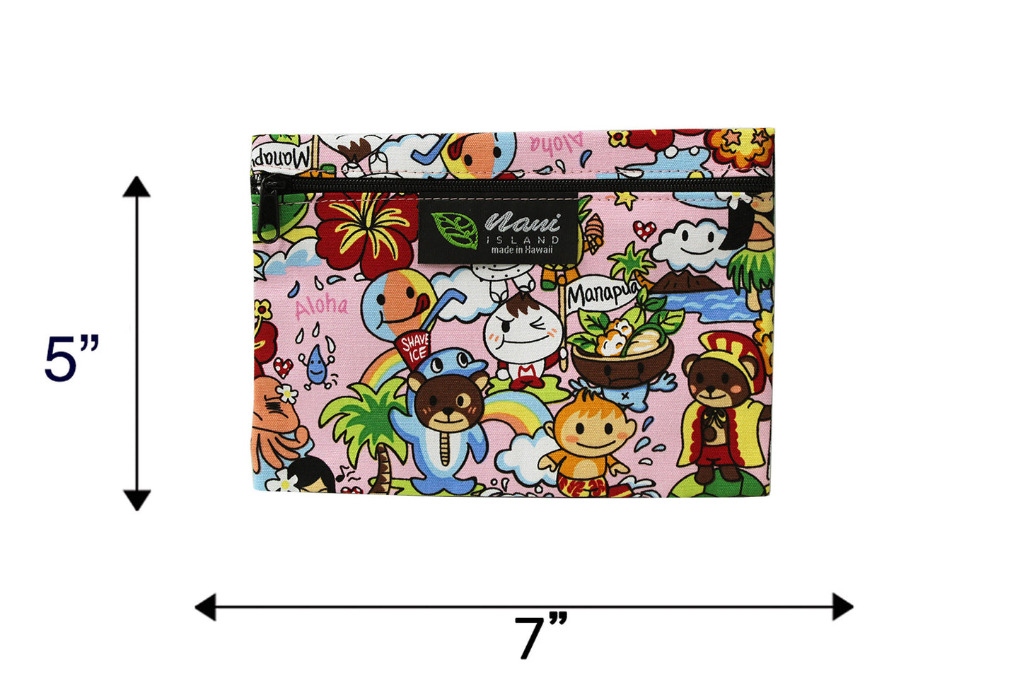 Cosmetic Pouch Small -  Island Fun Pink