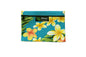 Cosmetic Pouch Small -  Cute Plumeria Teal