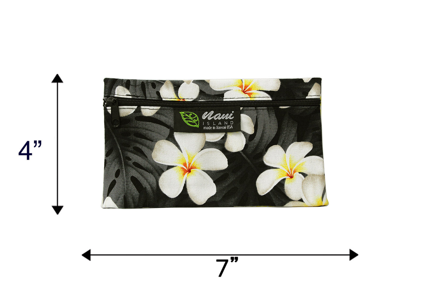 Glasses Pouch - Modern Plumeria Black