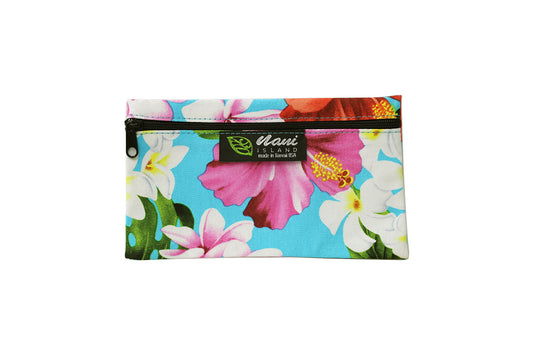 Glasses Pouch - Luxury Hibiscus Turquoise
