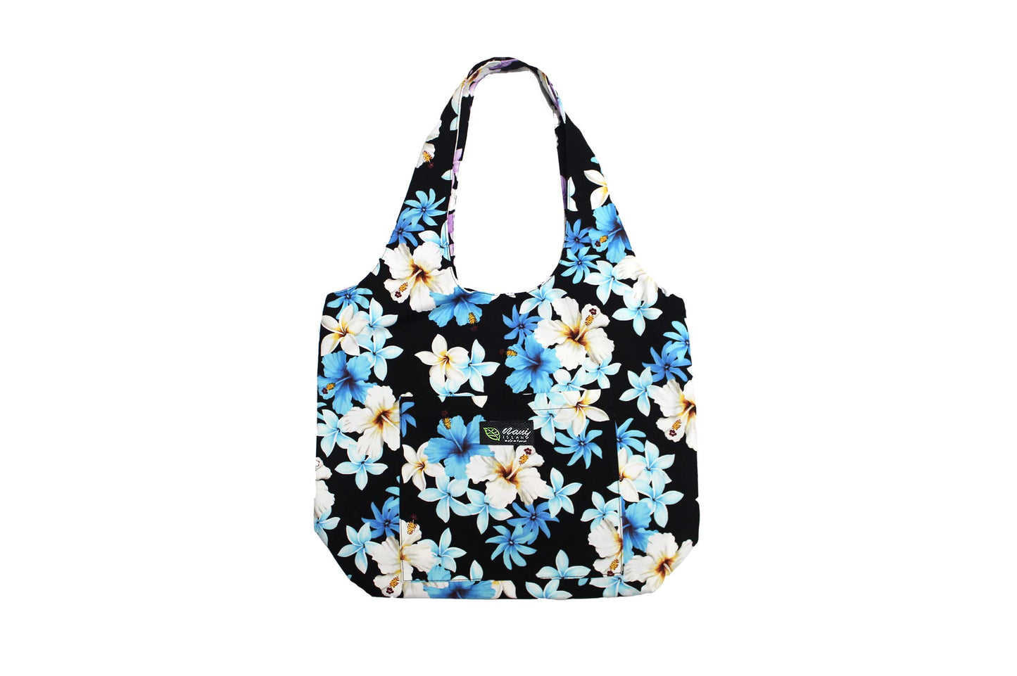 Reversible Hobo Bag - Dream of Flower Navy