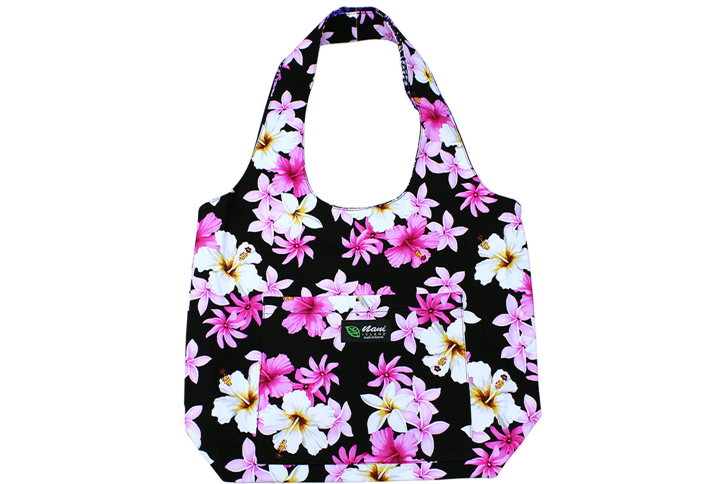 Reversible Hobo Bag - Dream of Flower Black