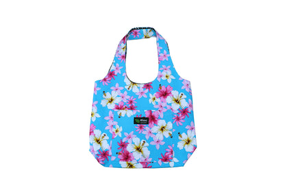 Reversible Hobo Bag - Dream of Flower Blue