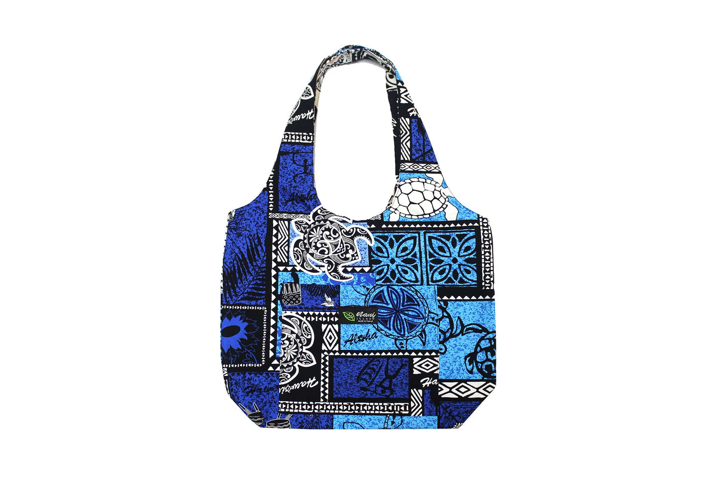 Reversible Hobo Bag - Honu Box Blue