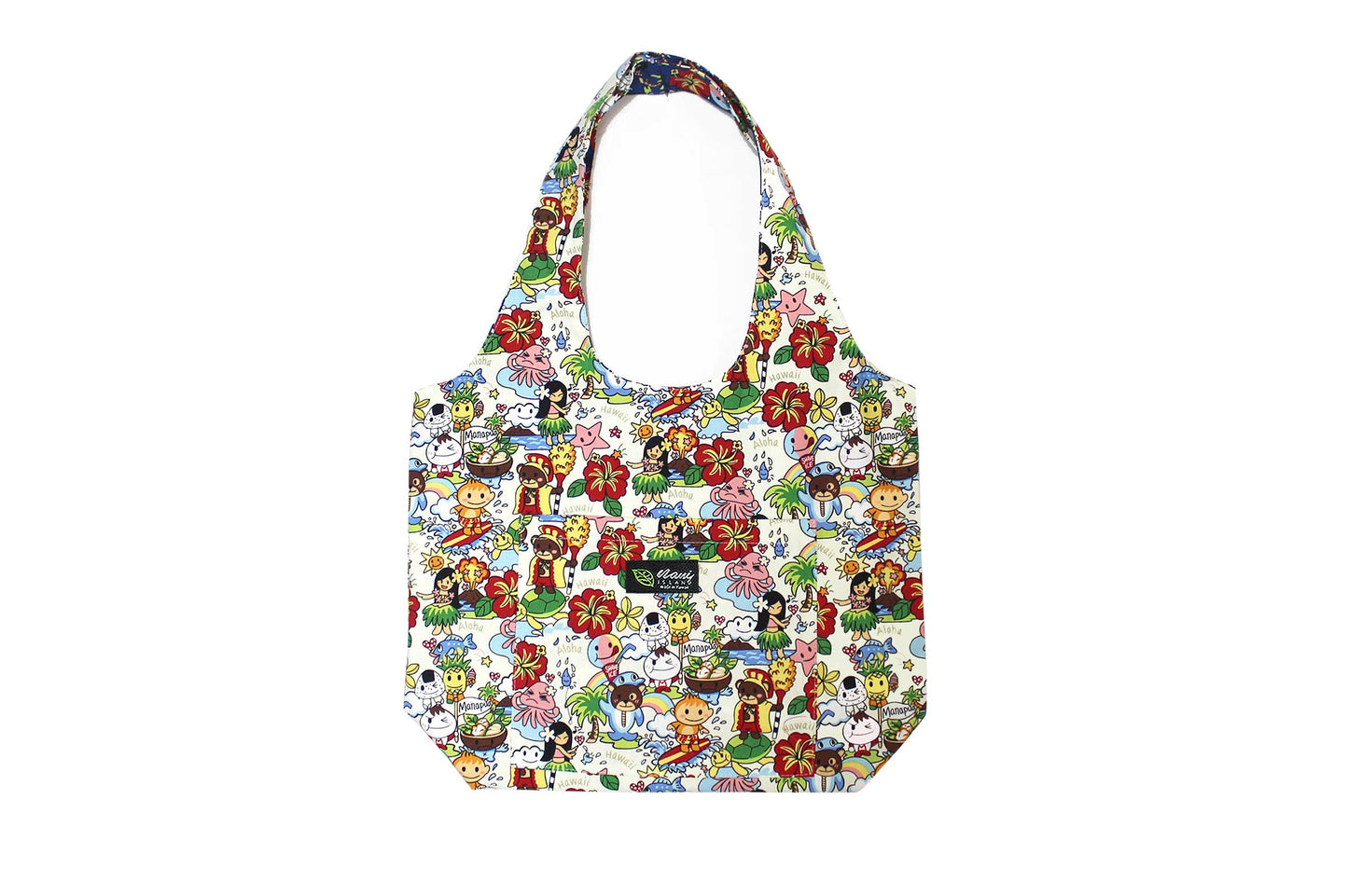 Reversible Hobo Bag - Island Fun Cream