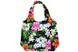 Reversible Hobo Bag - Luxury Hibiscus Black