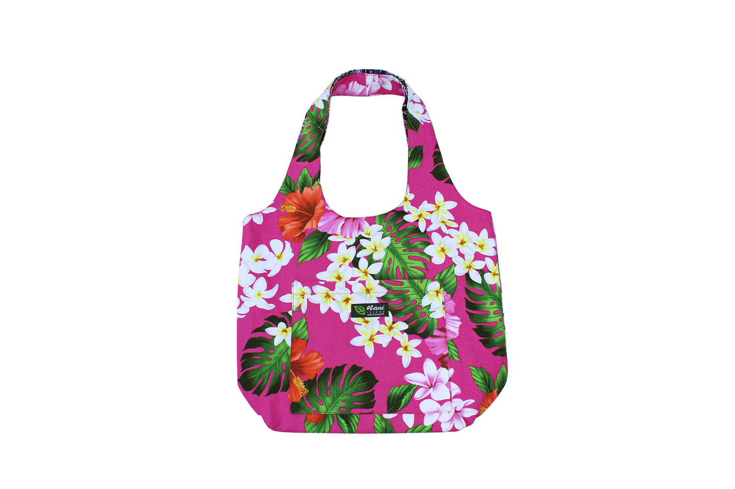 Reversible Hobo Bag - Luxury Hibiscus Pink