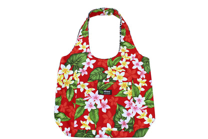 Reversible Hobo Bag - New Plumeria Red