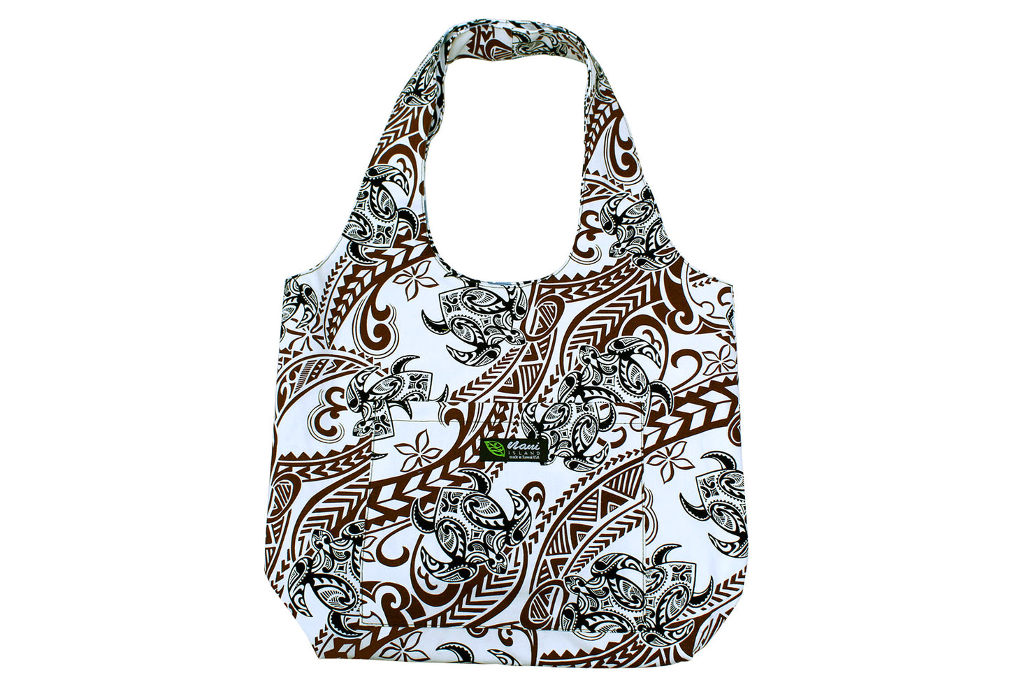 Reversible Hobo Bag - Tribal Tattoo Cream