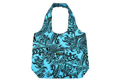 Reversible Hobo Bag - Tribal Tattoo Turquoise