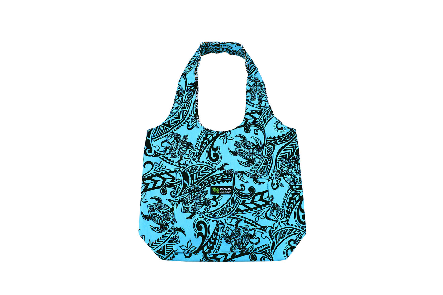 Reversible Hobo Bag - Tribal Tattoo Turquoise