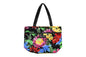 Tote Bag Zipper M - Hawaiian Garden Black
