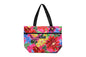 Tote Bag Zipper M - Hawaiian Hula Girl Pink