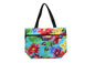 Tote Bag Zipper M - Hawaiian Garden Turq