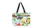 Tote Bag Zipper M - Hawaiian Hula Girl White
