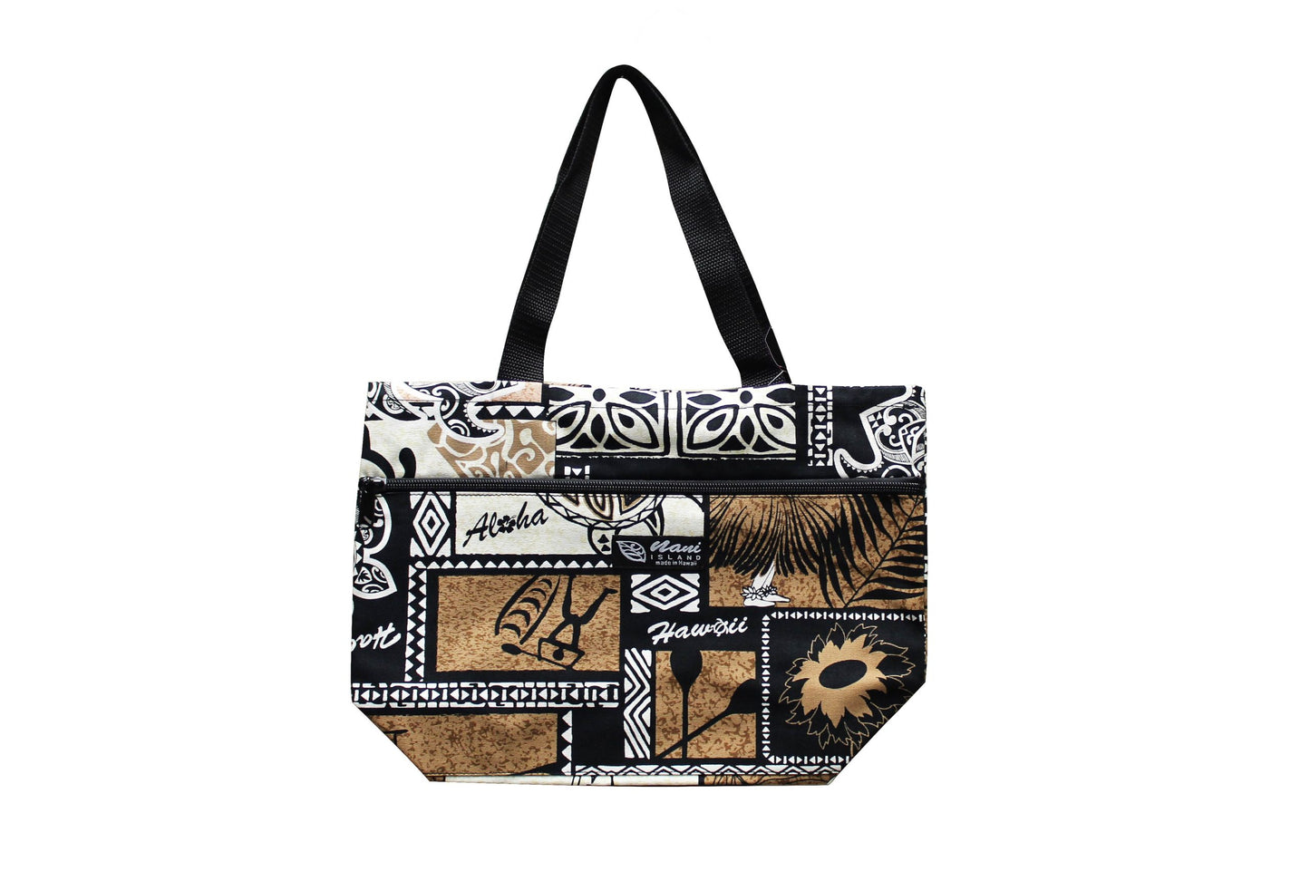 Tote Bag Zipper M - Honu Box Cream