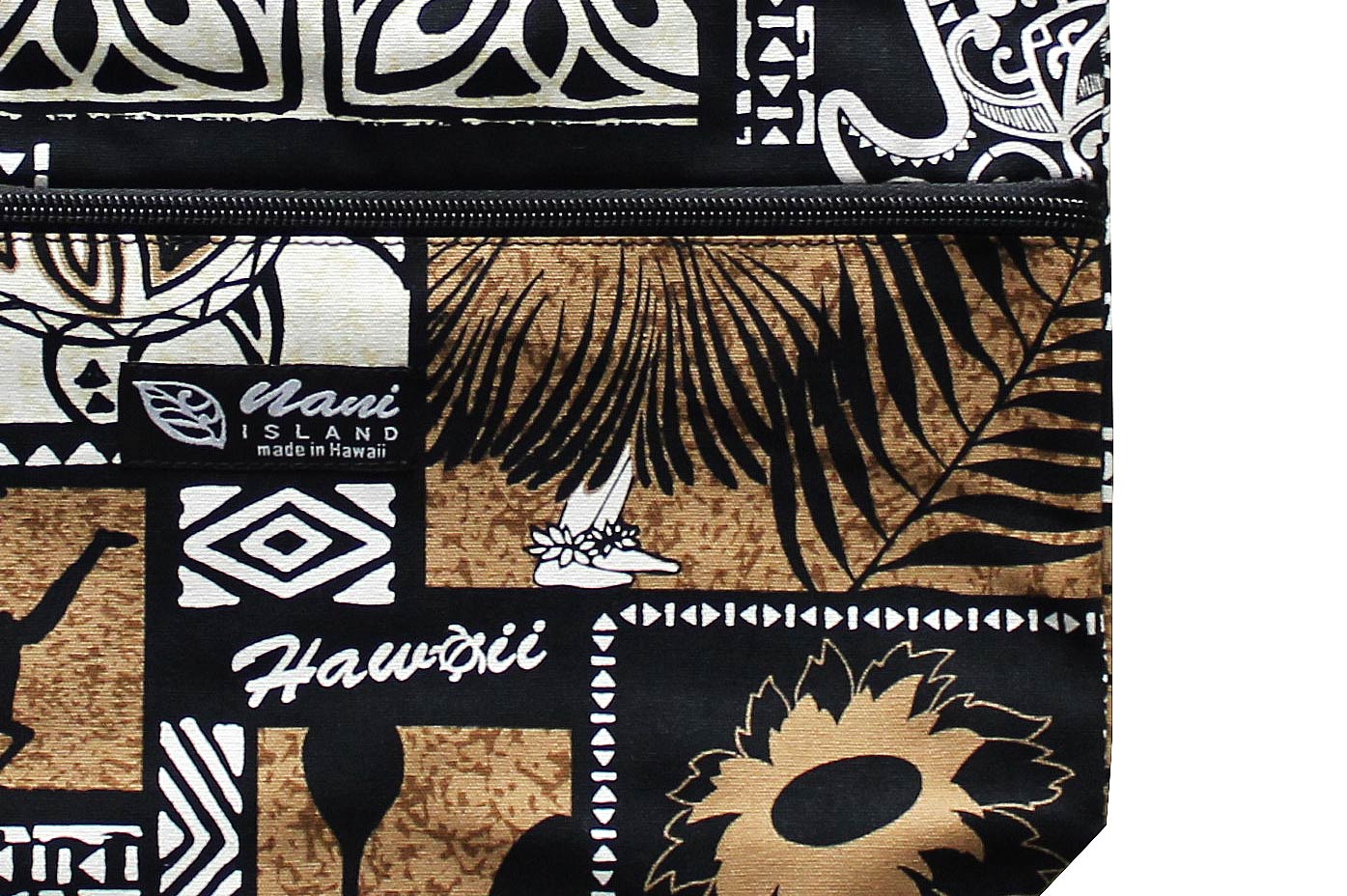 Tote Bag Zipper M - Honu Box Cream