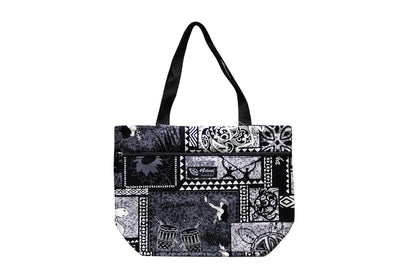 Tote Bag Zipper M - Honu Box Gray