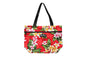 Tote Bag Zipper M - New Plumeria Red