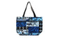 Tote Bag Zipper M - Stickman Blue