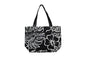 Tote Bag Zipper M - Monstera Lover Black