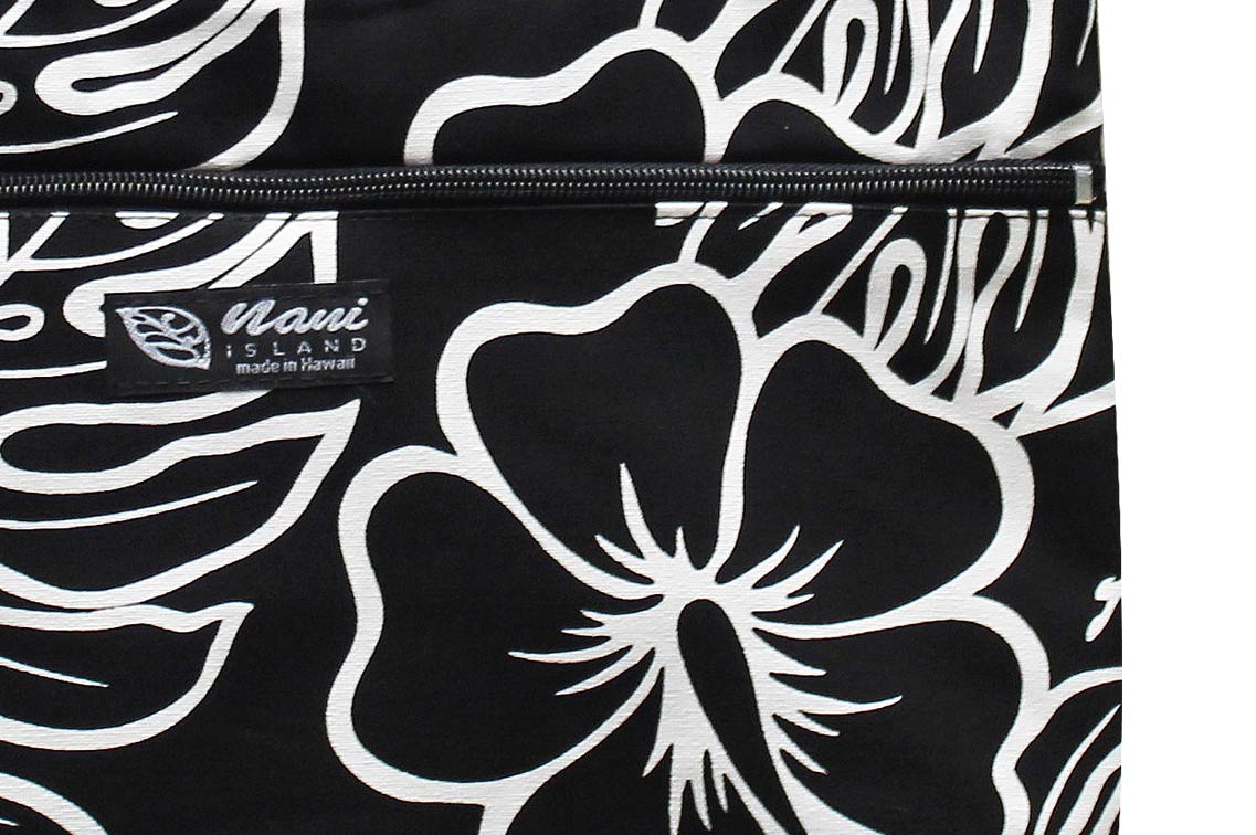 Tote Bag Zipper M - Monstera Lover Black