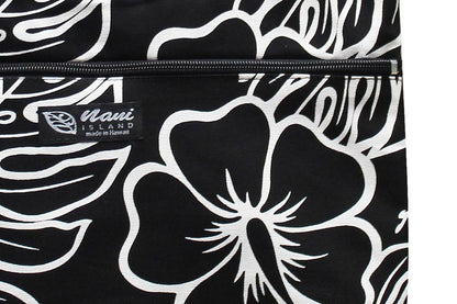 Tote Bag Zipper M - Monstera Lover Black