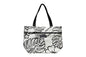 Tote Bag Zipper M - Monstera Lover Cream
