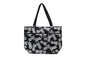 Tote Bag Zipper M - Pineapple Paradise Black