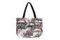 Tote Bag Zipper M - Tribal Tattoo Cream