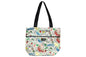 Tote Bag Zipper L - Hawaiian Fun Beige