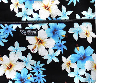 Tote Bag Zipper L - Dream of Flower Navy