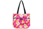 Tote Bag Zipper L - Dream of Flower Pink