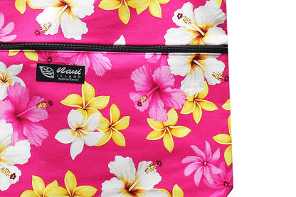 Tote Bag Zipper L - Dream of Flower Pink
