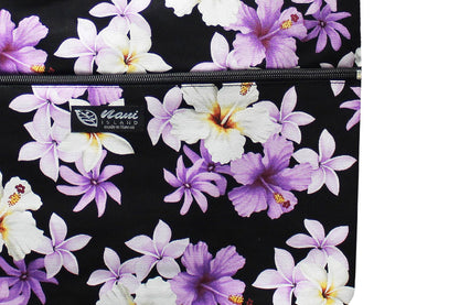 Tote Bag Zipper L - Dream of Flower Purple