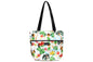 Tote Bag Zipper L - Hawaiian Hula Girl White